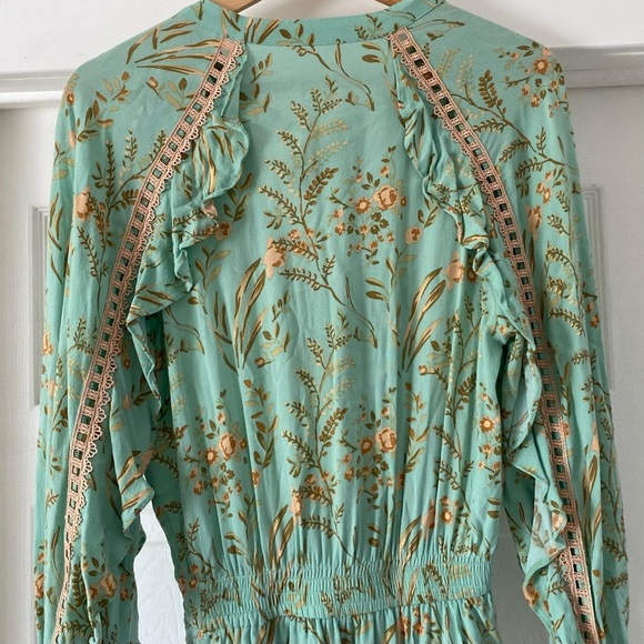 Spell & The Gypsy Maisie Playdress In Vintage Turquoise - Picture 7 of 9